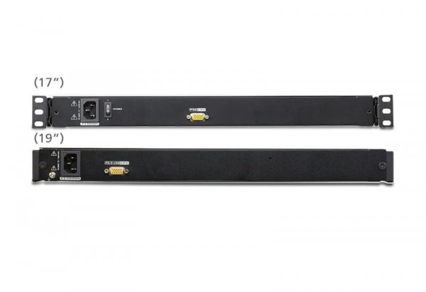 ATEN CL1000M konsola rackowa 43,2 cm (17&quot;) 1280 x 1024 px Metal, Plastik Czarny 1U