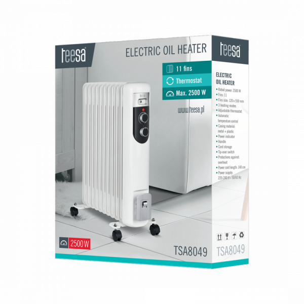 TEESA GRZEJNIK OLEJOWY 2500W (11 ŻEBEREK)