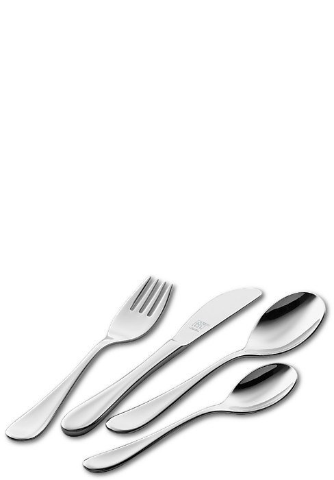 ZWILLING Filou 4 pcs. children&#039;s set Zestaw sztućców dla malucha Srebrny