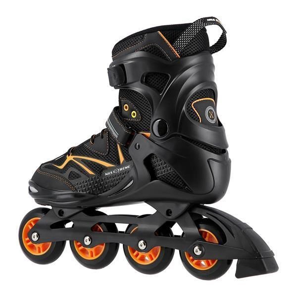 Łyżworolki NILS Extreme NA9022 czarno-pomarańczowe rozm. 42