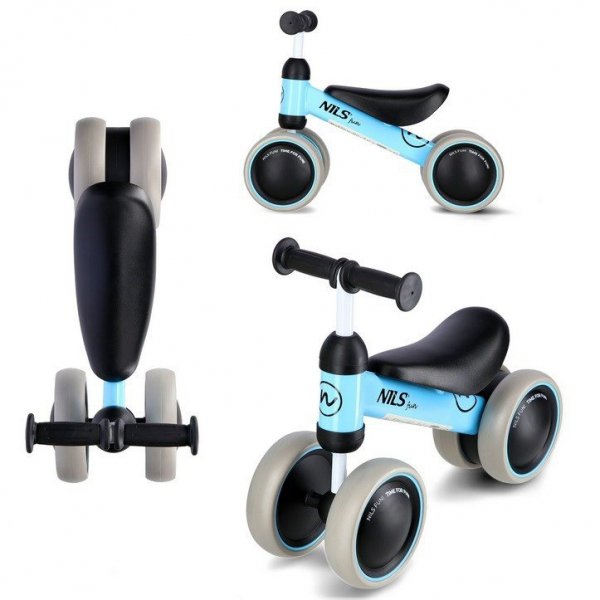 Rowerek biegowy NILS FUN RB002 niebieski