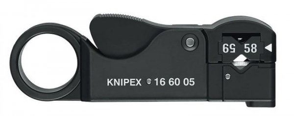 Knipex 16 60 05 narzędzie do zdejmowania izolacji Czarny
