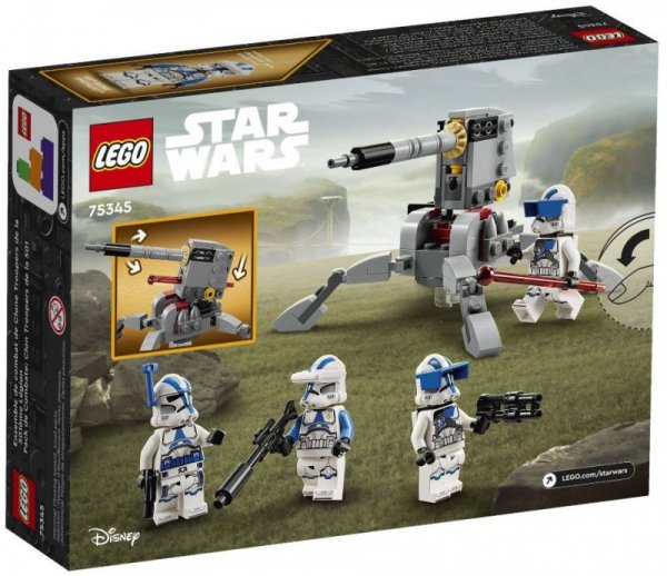 LEGO STAR WARS 75345 ZESTAW BITEWNY - ŻOŁNIERZE-KLONY Z 501. LEGIONU