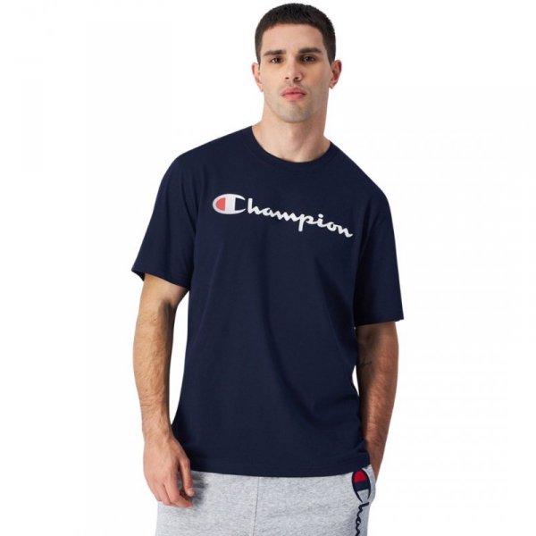 Koszulka męska Champion SS Tee granatowa 220256 BS501 S