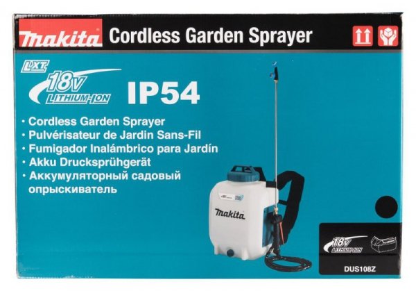 Makita DUS108Z Opryskiwacz ogrodowy Opryskiwacz ogrodowy plecakowy 10 l