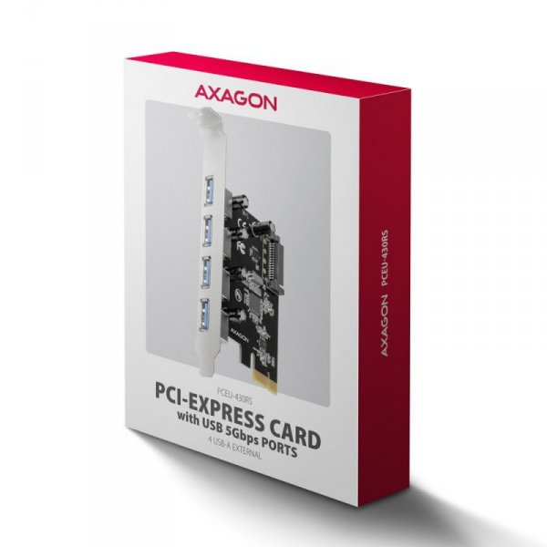 Axagon PCEU-430RS adapter Wewnętrzny USB 3.2 Gen 1 (3.1 Gen 1)