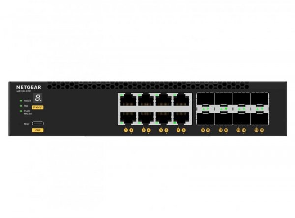 NETGEAR M4350-8X8F Zarządzany L3 10G Ethernet (100/1000/10000) 1U Czarny