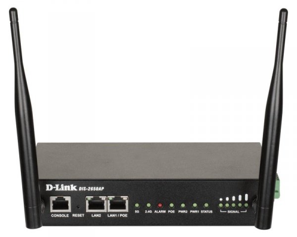 D-Link DIS-2650AP - 2,4 GHz, 5 GHz, 1200 Mbit/s, 64-bit WEP, 128-bit WEP, SSID, SSL/TLS, WPA, WPA2, 10,100,1000 Mbit/s