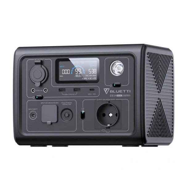PowerOak Przenośna Elektrownia EB3A 268Wh z 600W AC