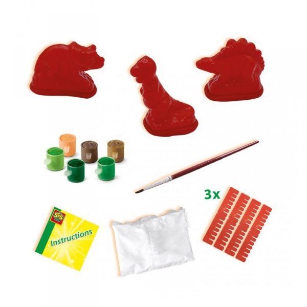SES Creative Children&#039;s Dinosaurs Casting and Painting Set
