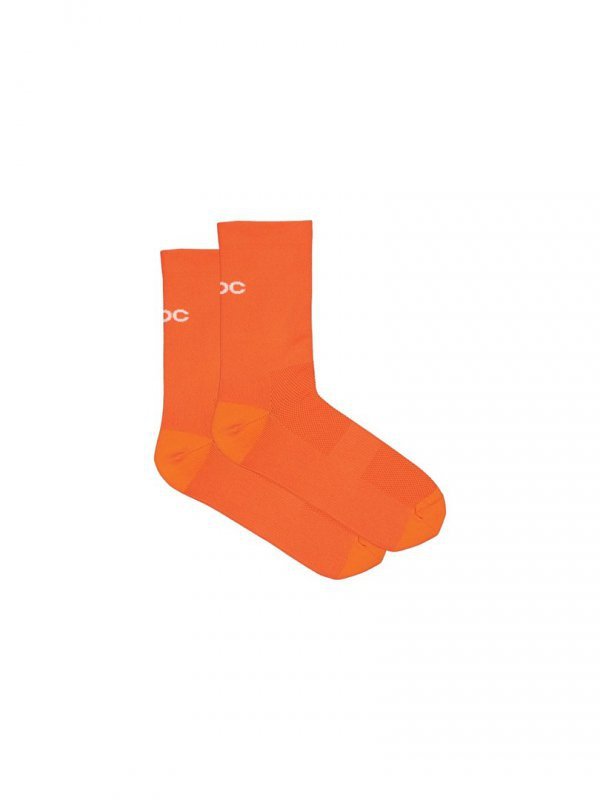 Skarpety rowerowe POC Cadence Road Socks pomaraĹ„czowy