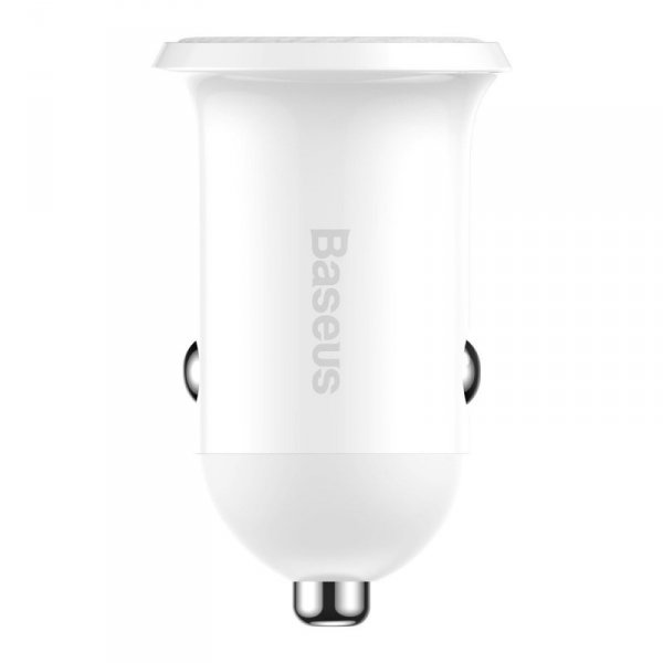 Ładowarka samochodowa Baseus Grain Pro 2x USB 4.8A (biała)