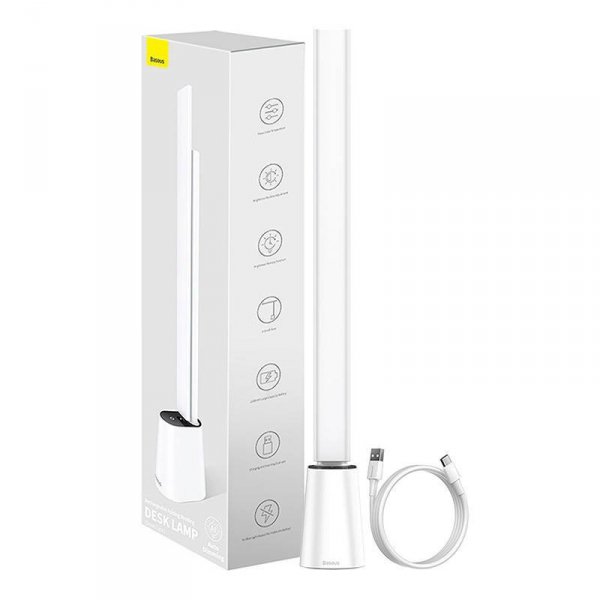 Lampa biurowa Baseus Smart Eye składana, akumulatorowa (biała)