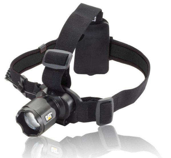 Latarka LED 220 lumenów - czołówka LED zoom CAT CT4200