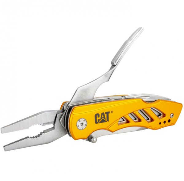 Zestaw Multitool podwójny z nożem i bitami + brelok CAT