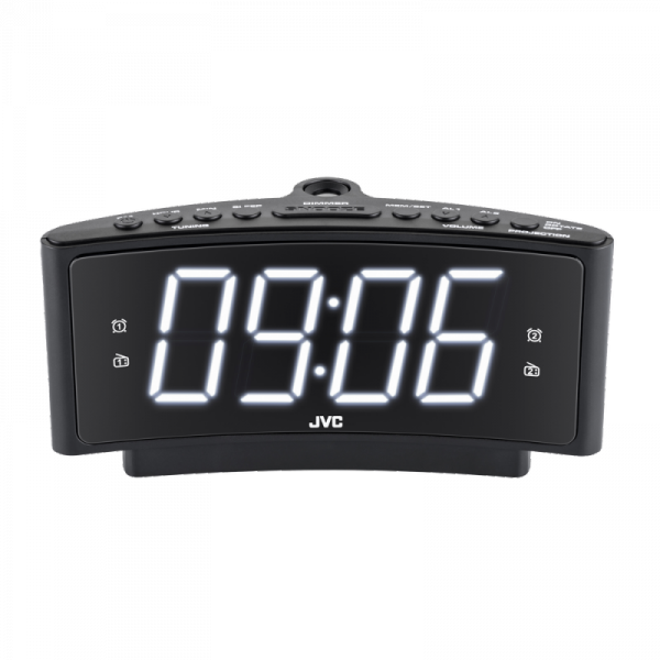 Radiobudzik JVC RA-E314B czarny Tuner FM LED Drzemka
