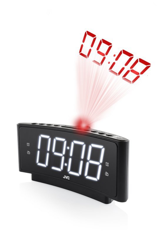 Radiobudzik JVC RA-E314B czarny Tuner FM LED Drzemka