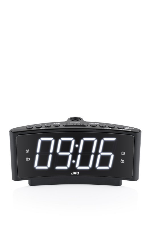 Radiobudzik JVC RA-E314B czarny Tuner FM LED Drzemka