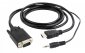 Adapter GEMBIRD A-HDMI-VGA-03-10 (HDMI M - D-Sub (VGA), Jack stereo 3,5 mm M; 3m; kolor czarny) 