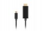 LANBERG KABEL USB-C(M)->HDMI(M) 3M 4K 60HZ CZARNY CA-CMHD-10CU-0030-BK 