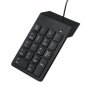 GEMBIRD KLAWIATURA NUMERYCZNA KPD-U-03 USB, US LAYOUT, 18 KLAWISZY, CZARNA 