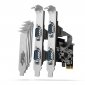 Axagon PCEA-PSN PCIe- mit 4x Seriell-Ports - ASIX AX99100 Chipsatz adapter Wewnętrzny RS-232 