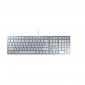 CHERRY KC 6000 Slim klawiatura Uniwersalne USB US English Srebrny, Biały 