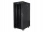 SZAFA INSTALACYJNA RACK STOJĄCA 19 27U 800X1200 CZARNA DRZWI SZKLANE LCD LANBERG (FLAT PACK) 