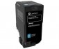 Lexmark 74C2SCE kaseta z tonerem 1 szt. Oryginalny Cyjan 