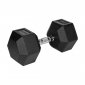 Hantel żeliwny gumowany HEX 27,5 kg REBEL ACTIVE 