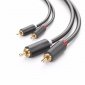 Przewód 2RCA (Cinch) do 2RCA (Cinch) UGREEN AV104 3m (czarny) 