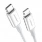 Kabel USB-C do USB-C UGREEN US264, 60W, 0.5m (biały) 