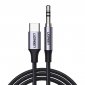 Kabel USB-C UGREEN CM450 do mini jack 3.5mm AUX, 1m (czarny) 