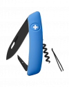 Scyzoryk Swiza D01 Allblack Niebieski + Grawer Gratis