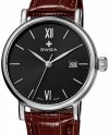 Zegarek damski Swiza Alza Gent, Sst, black, brown WAT.0141.1007
