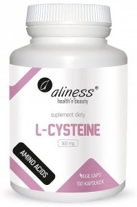 L-Cysteine 500 mg x 100 Vege caps Aliness  (Termin ważności 02/2024)
