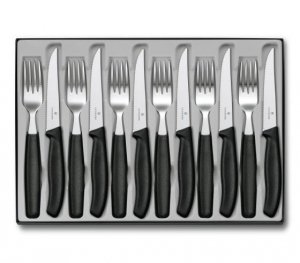 Zestaw sztućców czarnych 6.7233.12 Victorinox