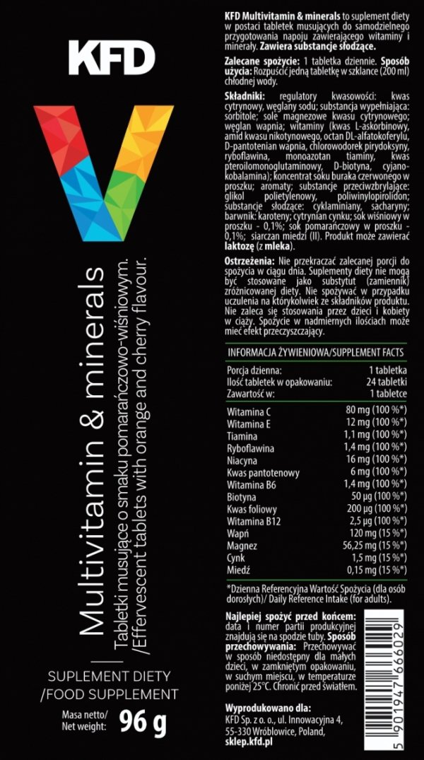 KFD Vitapak - tabletki musujące 24szt