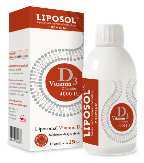 Liposol, Liposomalna Witamina D3 4000 IU 250 ml