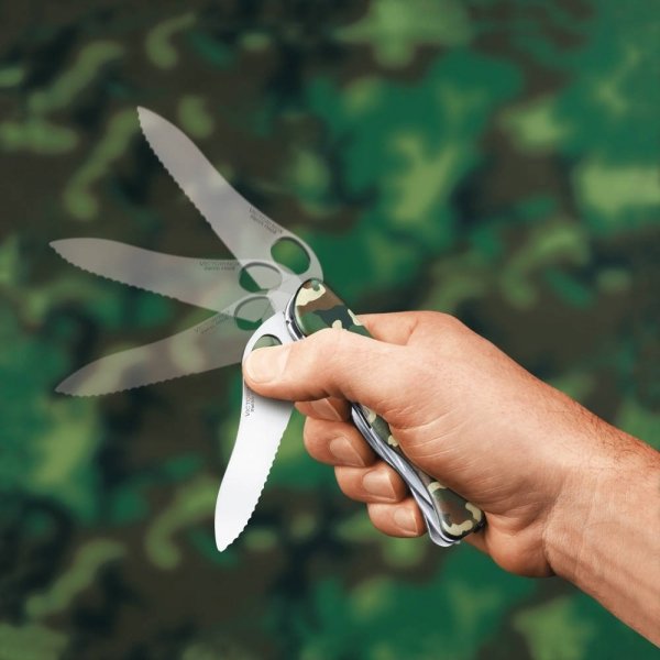 Scyzoryk Victorinox Trailmaster One Hand Camouflage 0.8463.MW94 - Grawer Gratis