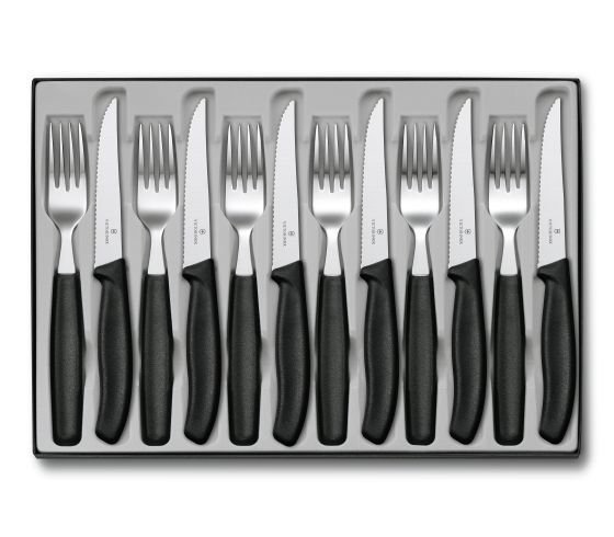 Zestaw sztućców czarnych 6.7233.12 Victorinox