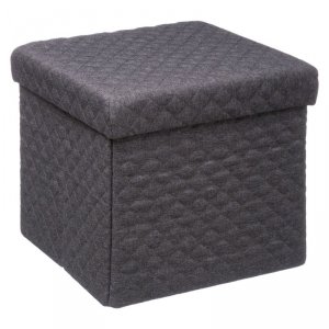 Pufa Bella Grey 31x31 cm ze schowkiem