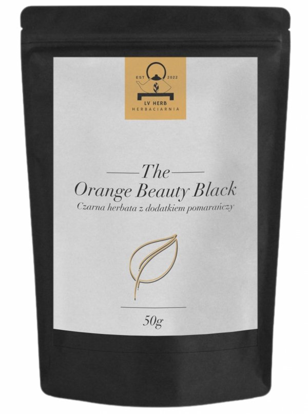 Herbata Czarna - Aromatyzowana - Orange Beauty Black - Czarna herbata liściasta z pomarańczą 50gHerbata Czarna - Aromatyzowana - Orange Beauty Black - Czarna herbata liściasta z pomarańczą 50g
