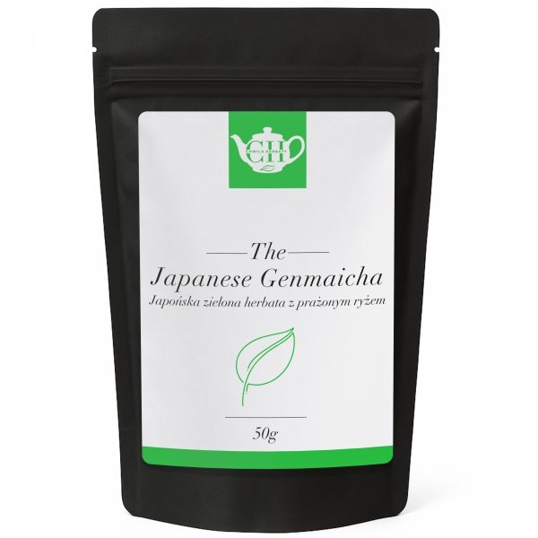 Japońska zielona herbata liściasta z prażonym ryżem 50g - Genmaicha