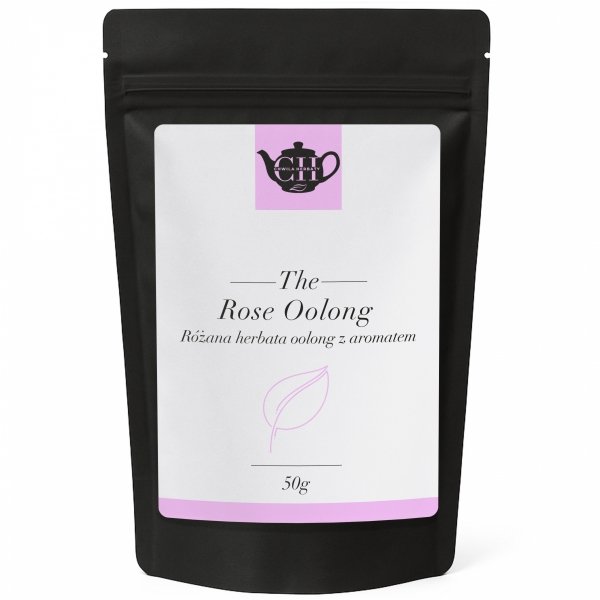 Różana herbata oolong z kwiatem róży 50g - aromatyzowana