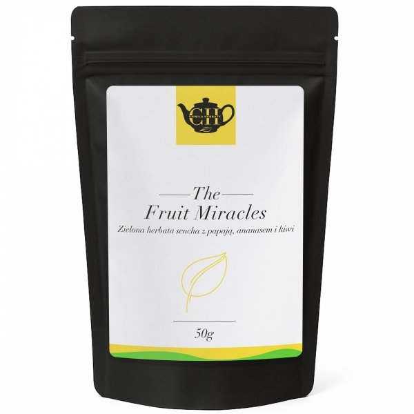 Japońska zielona herbata Sencha z papają, ananasem i kiwi 50g - Owocowe Cuda
