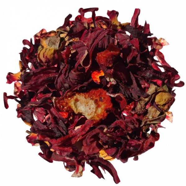 Herbata Owocowa - Hibiskus z truskawką - Strawberry Delight - Herbata Liściasta 50g