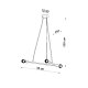Lampa wisząca ASTRAL 3 czarna