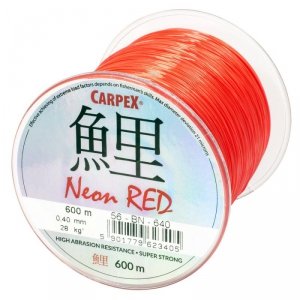 Żyłka Carpex Neon Red, 0.40mm, 600m, czerwona 