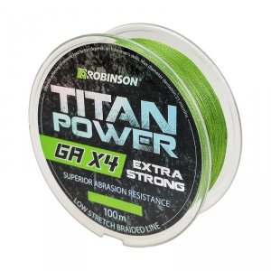 Plecionka Titan Power GA X4 0,16mm, 150m, zielona